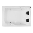 Banheira de Hidromassagem Retangular Prima Maggiore 170x120x46cm Gel Coat Branca Astra