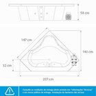 Banheira De Hidromassagem Quantum Em Gel Coat Gran Luxo 147 C