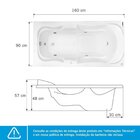 Banheira De Hidromassagem Serenade Em Gel Coat Luxo 160 Cm -