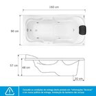 Banheira De Hidromassagem Serenade Em Gel Coat Super Luxo Com