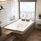 Banheira de Hidromassagem Retangular Serenade Maggiore 180x120x48cm Acrílico Branca Astra