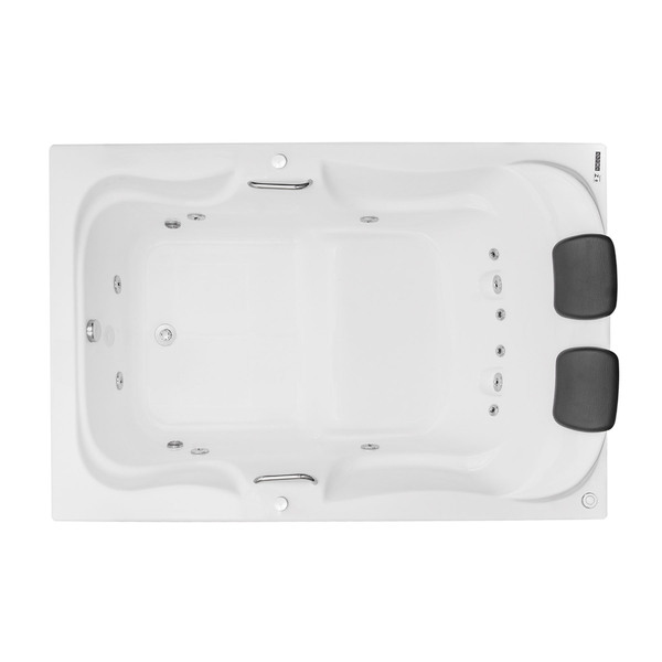 Banheira de Hidromassagem Retangular Serenade Maggiore 180x120x57cm Gel Coat Branca Astra