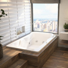 Banheira de Hidromassagem Retangular Serenade Maggiore 180x120x57cm Acrílico Branca Astra