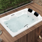 Banheira de Hidromassagem Retangular Serenade Maggiore 180x120x57cm Acrílico Branca Astra