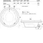 Banheira De Hidromassagem Sirius Dupla 1,52x1,52x0,41
