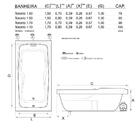 Banheira De Hidromassagem Toronto Ind 1,70x0,70x0,39