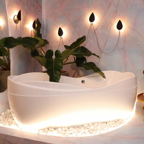 Banheira De Imersão  Saturnia 180cm X 85cm X 64cm  Em Acrilic