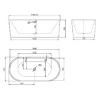 Banheira De Imersão Acrílica 170 Cm (berlim Branca)