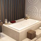 Banheira De Imersão Capri Em Gel Coat Luxo 150cm - Volume Ide