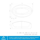 Banheira De Imersão Em Gel Coat Vancouver Preto