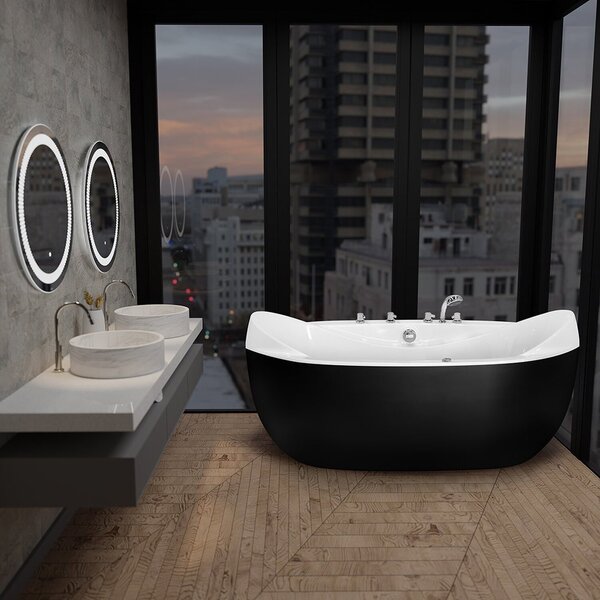 Banheira De Imersão Em Gel Coat Verona Astra Preto