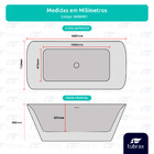 Banheira De Imersão Freestanding Acrílico Modelo Santorini Tu