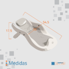 Banheira Dobrável Média Aquae - Cinza