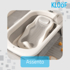 Banheira Dobrável Média Aquae - Cinza