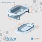 Banheira Dobrável Média Sulis - Cinza