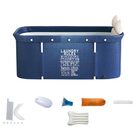 Banheira Dobrável Retangular Com Acessorios Vg+