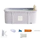 Banheira Dobrável Retangular Com Acessorios Vg+