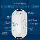 Banheira Dupla Atenas COMPLETA com hidromassagem em acrílico