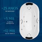 Banheira Dupla Atenas COMPLETA com hidromassagem em acrílico