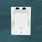 Banheira Dupla Bruxelas Completa Com Hidro (1,20 x 1,40 x 0,4