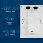 Banheira Dupla Caledonia COMPLETA com hidromassagem em acríli