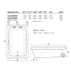 Banheira Dupla Caledonia COMPLETA com hidromassagem em acríli