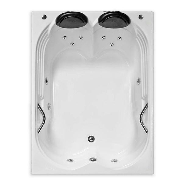 Banheira Dupla Hierro COMPLETA com hidromassagem em acrílico