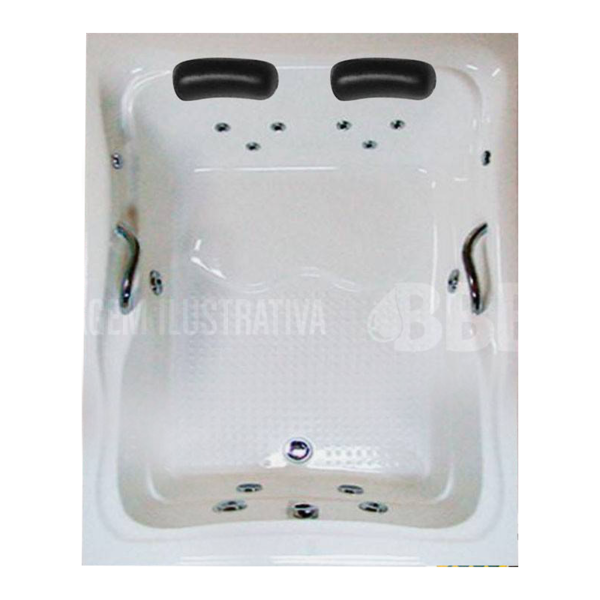 Banheira Dupla Maresias Completa Com Hidro Em Acrílico