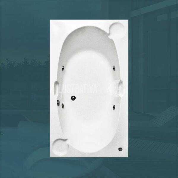 Banheira Dupla Paris Com Hidro  (1,03 x 1,84 x 0,40) 110v