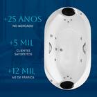 Banheira Dupla Pequim Completa com hidromassagem em acrílico