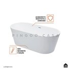 Banheira Freestanding Imersão Acrílico 169 cm Malaquita Pingo