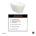 Banheira Freestanding Imersao Aragonita Pingoo.casa - Branco