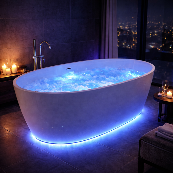 Banheira Freestanding RM Decor Aeris 170 Imersão Air Blower L