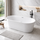 Banheira Freestanding RM Decor Basalto Imersão Branco 1,7m