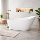 Banheira Freestanding RM Decor Carrara Lux Imersão Branco 1,8m