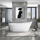 Banheira Freestanding RM Decor Carrara Lux Imersão Branco 1,8m