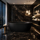 Banheira Freestanding RM Decor Imperium 170 Imersão Preto 1,7m