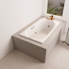 Banheira de Hidromassagem 150x80x40cm Cristal Ouro Fino