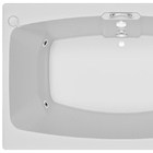 Banheira de Hidromassagem Aquecedor 42x183x113cm Mysia G1 (P2) Confort Jacuzzi