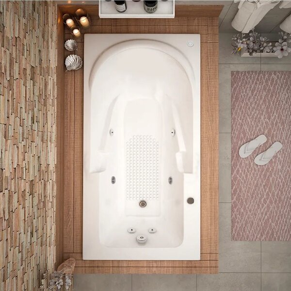 Banheira Hidromassagem Astra Capri Luxo 150cmx80cmx43cm - 01