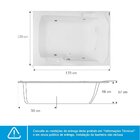 Banheira Hidromassagem Astra Prima Maggiore Luxo 170cmx120cmx