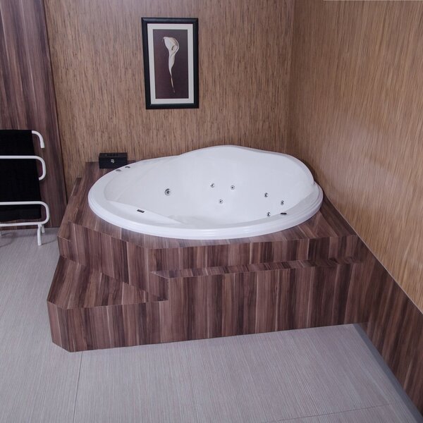 Banheira Hidromassagem Sollene Redonda Em Gel Coat Luxo Com A