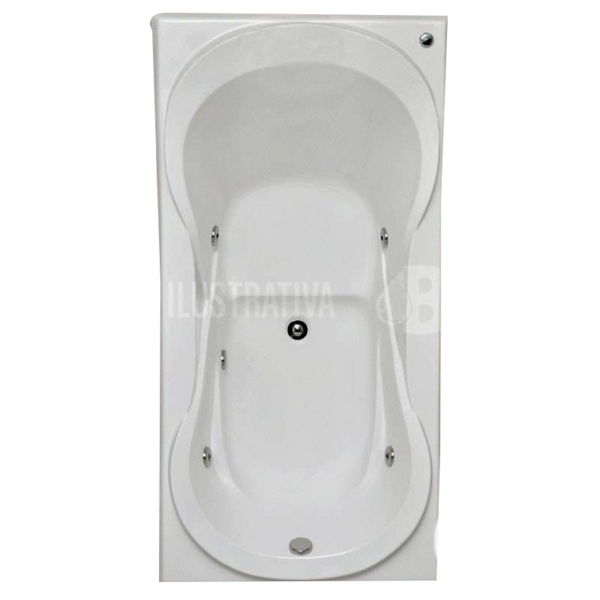 Banheira Individual Dubai Com Hidro Em Acrílico (0,88 x 1,81
