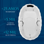 Banheira Lotus Individual COMPLETA com hidromassagem em acríl