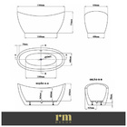 Banheira Luxo Freestanding Imersão Atenas Branco 1,7m Pex