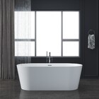 Banheira Luxo Freestanding Imersão Paris Branco 1,7m Pex