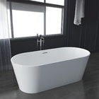 Banheira Luxo Freestanding Imersão Paris Branco 1,7m Pex