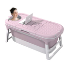 Banheira Ofurô Dobrável Portátil 220 Litros Adulto 128 Cm Ros