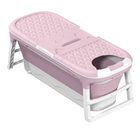 Banheira Ofurô Dobrável Portátil 220 Litros Adulto 128 Cm Ros