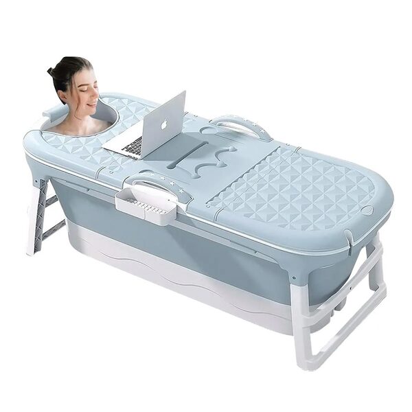 Banheira Ofurô Dobrável Portátil 260 Litros Adulto 148 Cm Com